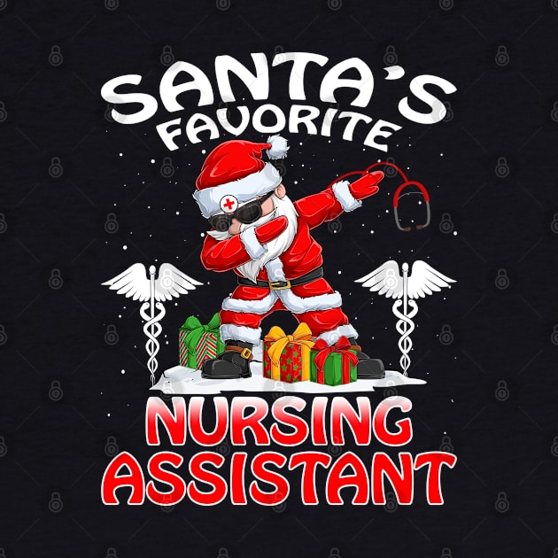 Santas Favorite Nursing Assistant Christmas T Shir by intelus